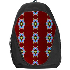 Geometric Seamless Pattern Digital Computer Graphic Backpack Bag