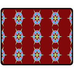 Geometric Seamless Pattern Digital Computer Graphic Double Sided Fleece Blanket (medium)  by Nexatart