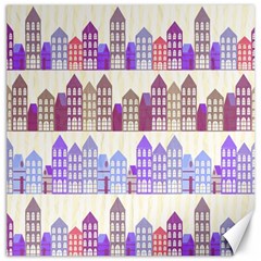 Houses City Pattern Canvas 20  X 20   by Nexatart