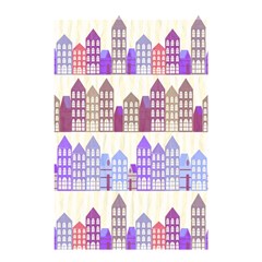 Houses City Pattern Shower Curtain 48  X 72  (small)  by Nexatart