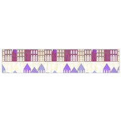 Houses City Pattern Flano Scarf (small)