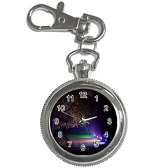 Illuminated Trees At Night Key Chain Watches by Nexatart