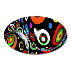 Background Balls Circles Oval Magnet by Nexatart