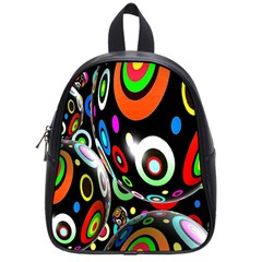 Background Balls Circles School Bags (small)  by Nexatart