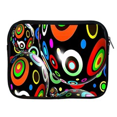 Background Balls Circles Apple Ipad 2/3/4 Zipper Cases by Nexatart