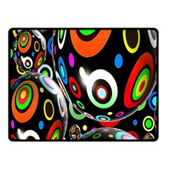 Background Balls Circles Double Sided Fleece Blanket (small)  by Nexatart