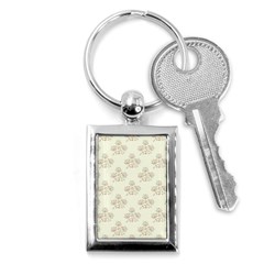 Seamless Floral Pattern Key Chains (rectangle)  by TastefulDesigns