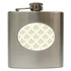 Seamless Floral Pattern Hip Flask (6 Oz) by TastefulDesigns