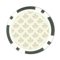 Seamless Floral Pattern Poker Chip Card Guard by TastefulDesigns