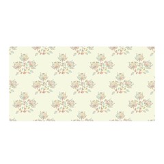 Seamless Floral Pattern Satin Wrap by TastefulDesigns