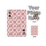 Beautiful hand drawn flowers pattern Playing Cards 54 (Mini)  Front - Spade10