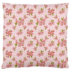 Beautiful Hand Drawn Flowers Pattern Large Cushion Case (one Side) by TastefulDesigns