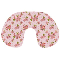 Beautiful Hand Drawn Flowers Pattern Travel Neck Pillows by TastefulDesigns