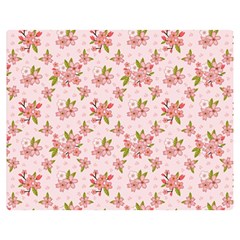 Beautiful Hand Drawn Flowers Pattern Double Sided Flano Blanket (medium)  by TastefulDesigns