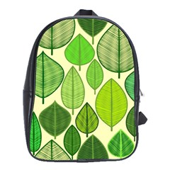 Leaves Pattern Design School Bags(large) 