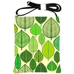 Leaves Pattern Design Shoulder Sling Bags by TastefulDesigns