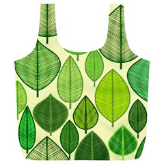 Leaves Pattern Design Full Print Recycle Bags (l)  by TastefulDesigns