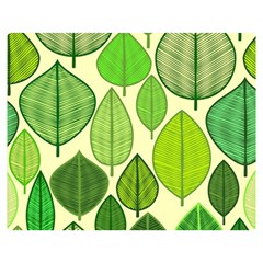 Leaves Pattern Design Double Sided Flano Blanket (medium)  by TastefulDesigns