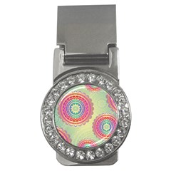 Abstract Geometric Wheels Pattern Money Clips (cz)  by LovelyDesigns4U