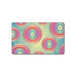 Abstract Geometric Wheels Pattern Magnet (Name Card) Front