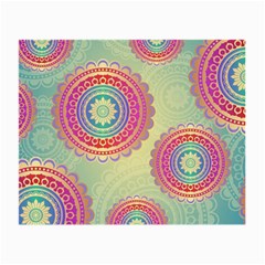 Abstract Geometric Wheels Pattern Small Glasses Cloth (2-side)