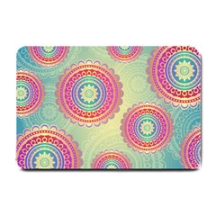 Abstract Geometric Wheels Pattern Small Doormat 