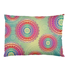 Abstract Geometric Wheels Pattern Pillow Case (two Sides) by LovelyDesigns4U