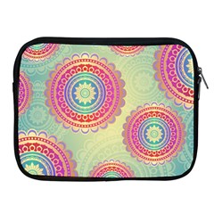 Abstract Geometric Wheels Pattern Apple Ipad 2/3/4 Zipper Cases by LovelyDesigns4U