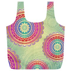 Abstract Geometric Wheels Pattern Full Print Recycle Bags (l)  by LovelyDesigns4U