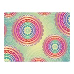 Abstract Geometric Wheels Pattern Double Sided Flano Blanket (Mini)  35 x27  Blanket Front