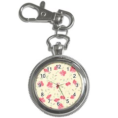 Seamless Flower Pattern Key Chain Watches by TastefulDesigns