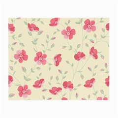 Seamless Flower Pattern Small Glasses Cloth by TastefulDesigns