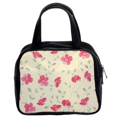 Seamless Flower Pattern Classic Handbags (2 Sides) by TastefulDesigns