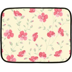 Seamless Flower Pattern Fleece Blanket (mini) by TastefulDesigns