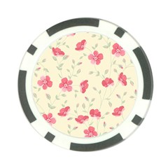 Seamless Flower Pattern Poker Chip Card Guard (10 Pack)