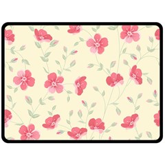 Seamless Flower Pattern Fleece Blanket (large)  by TastefulDesigns