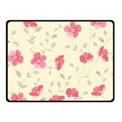 Seamless Flower Pattern Fleece Blanket (small) by TastefulDesigns