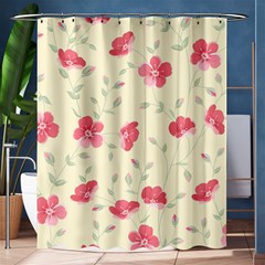 Seamless Flower Pattern Shower Curtain 60  X 72  (medium)  by TastefulDesigns