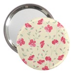 Seamless Flower Pattern 3  Handbag Mirrors Front