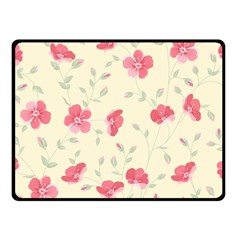 Seamless Flower Pattern Double Sided Fleece Blanket (small)  by TastefulDesigns