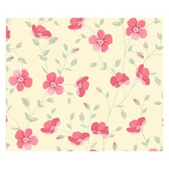 Seamless Flower Pattern Double Sided Flano Blanket (small)  by TastefulDesigns