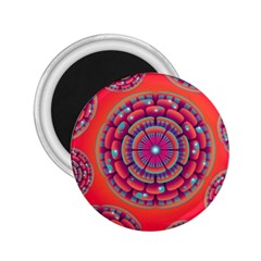 Pretty Floral Geometric Pattern 2 25  Magnets