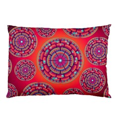 Pretty Floral Geometric Pattern Pillow Case by LovelyDesigns4U