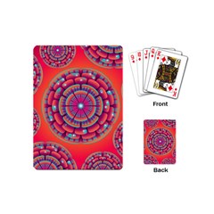 Pretty Floral Geometric Pattern Playing Cards (mini) 