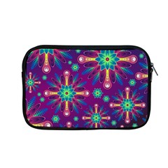 Purple And Green Floral Geometric Pattern Apple Macbook Pro 13  Zipper Case