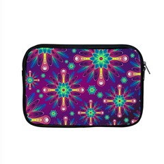 Purple And Green Floral Geometric Pattern Apple Macbook Pro 15  Zipper Case