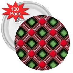 Gem Texture A Completely Seamless Tile Able Background Design 3  Buttons (100 Pack)  by Nexatart