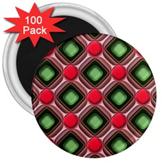 Gem Texture A Completely Seamless Tile Able Background Design 3  Magnets (100 Pack) by Nexatart