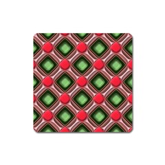 Gem Texture A Completely Seamless Tile Able Background Design Square Magnet by Nexatart