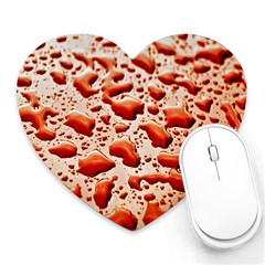 Water Drops Background Heart Mousepads by Nexatart